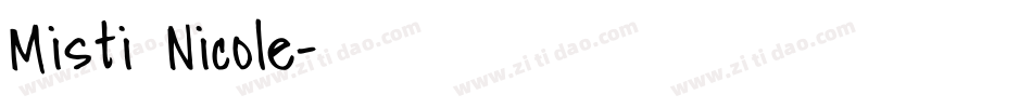 Misti Nicole字体转换